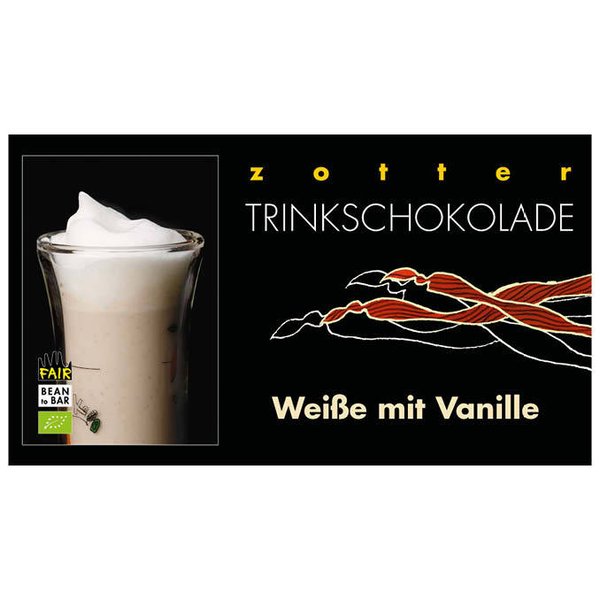 Zotter "Trinkschokolade - Weiße mit Vanille" BIO / 110g (5 x 22g)